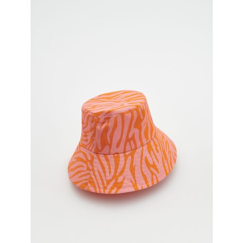 Reserved klobuček bucket hat z vezenino - roza Cene