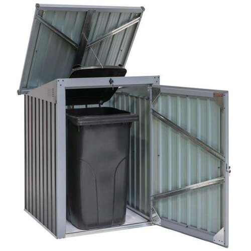  Westman - Metalno spremi&amp;scaron;te za kantu za smeće | Antracit | 101x104x134 cm - BRANDED IN GERMANY Slike