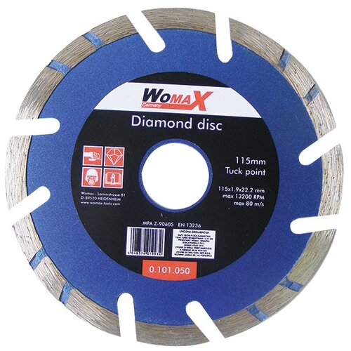 Womax rezna ploča dijamantska o125mm turbo segmentirana Cene