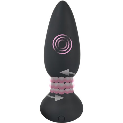 Black Velvets Remote Controlled Silicone Vibrating Plug Slike