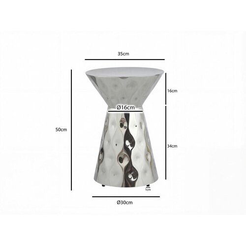 Livetastic MIZICA, 36/51/36 cm srebrne barve Slike