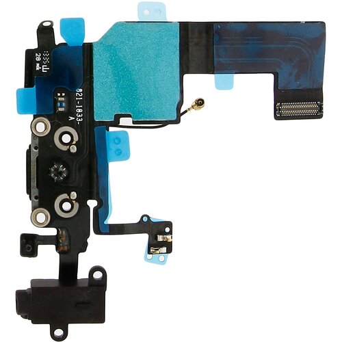 AVIZAR Kabel s crnim prikljuckom Lightning za polnjenje 3.5 jack Notranji mikrofon in GSM antena str. Apple iPhone 5C, (20886398) Slike