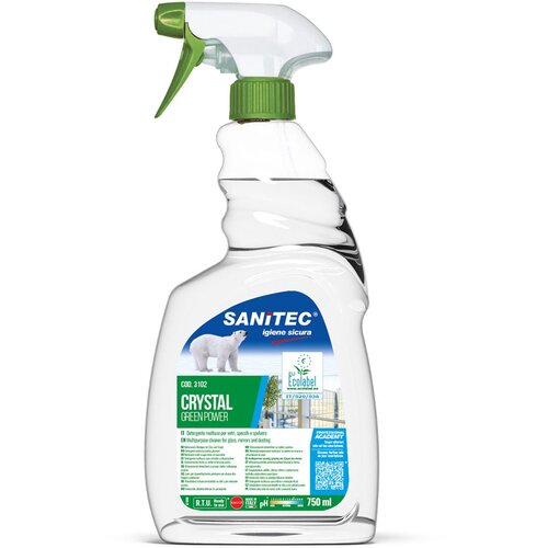 SANITEC ČISTILO ZA STEKLO 750 ML GREEN POWER VETRI Z RAZPR&amp;Scaron;ILKO ECO Slike
