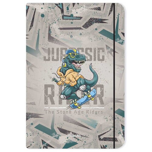 NEBULO Nebulo: Rider Dino mapa z gumico, velikost A4 Slike