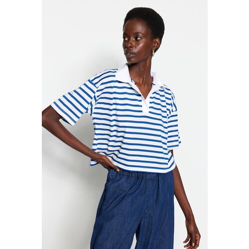 Trendyol T-Shirt - Navy blue - Relaxed fit Slike