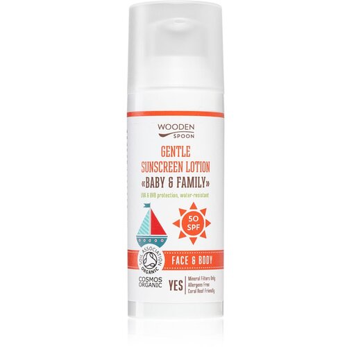 WoodenSpoon Baby&Family zaštitno mlijeko za sunčanje za cijelu obitelj SPF 50 50 ml Cijene