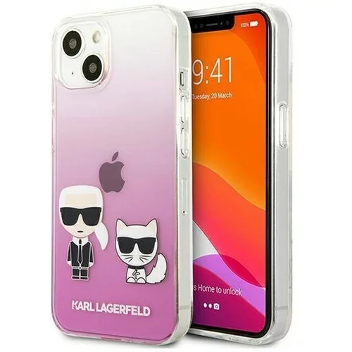 Karl Lagerfeld Klhcp13mcktrp za iphone 13 6.1 prozorno pink zaščita - full body