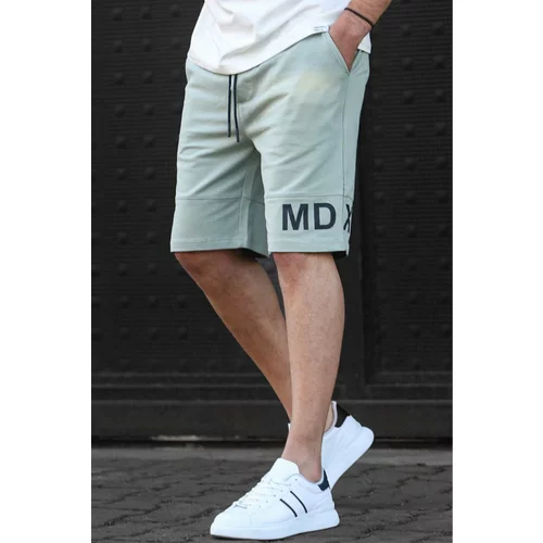 Madmext Men's Almond Green Printed Bermuda Shorts 5493