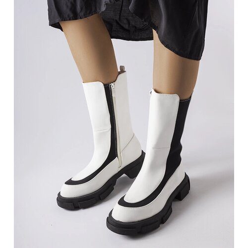 Gemre White ankle boots Gontin Cene