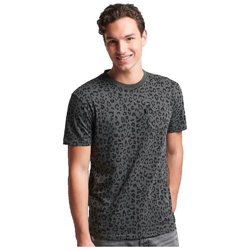 Superdry Majice s kratkimi rokavi T-shirt Vintage Pocket Črna Cene