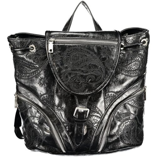 Desigual ženski mini ruksak s preklopom i kopčom crni Cijene