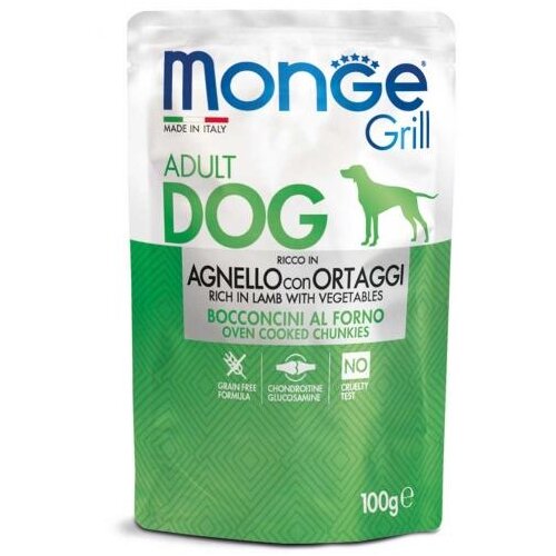 Monge grill sosić za odrasle pse, jagnjetina i povrće, 100g Cene