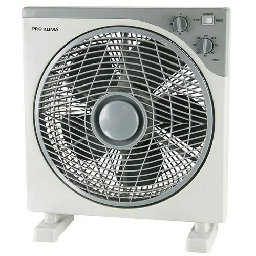 PROKLIMA podni ventilator (bijelo-sive boje, plastika, 50 w) + bauhaus jamstvo 5 godina na uređaje na električni ili motorni pogon