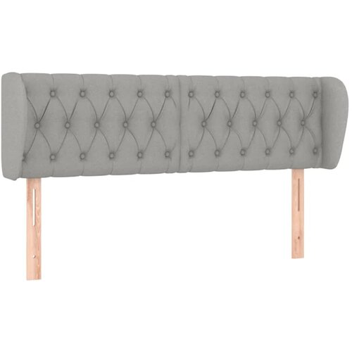 Maison Chic vzglavna omarica - nočna omarica - posteljna omarica z u&scaron;esi svetlo sivo 147x23x78/88 cm blago, (21713273) Cene