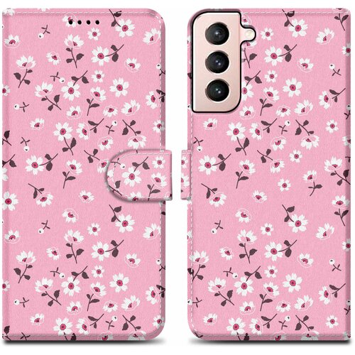 Cadorabo Ohi&amp;scaron;je, združljiv s Samsungom - Design Flower Rain &amp;scaron;t. 6 - Za&amp;scaron;čitni pokrov z magnetnim zapiranjem, funkcijo stojala in režo za kartico, (20595382) Slike