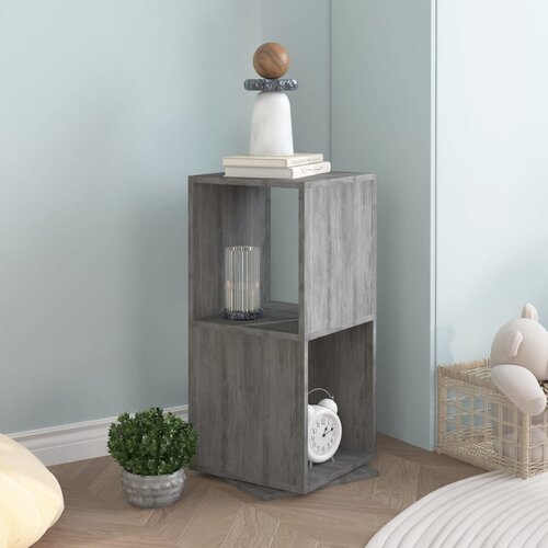 The Living Store Vrtljiva omarica betonsko siva 34,5x34,5x75,5 cm iverna plo&amp;scaron;ča - Vrtljiva Omarica, (21554679) Slike