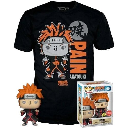 Funko set pop pain naruto shippuden pop! & tee glow in the dark black l Cene