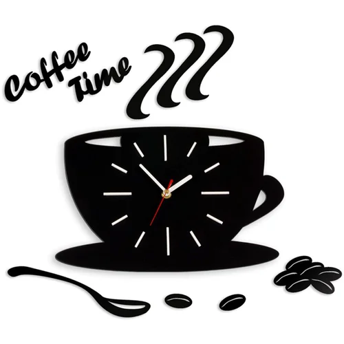 MODERN CLOCK Coffee Time saten skodelica stenska ura, (21092664)