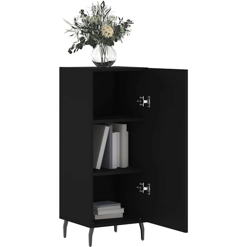  Komoda crna 34,5 x 34 x 90 cm od konstruiranog drva Slike
