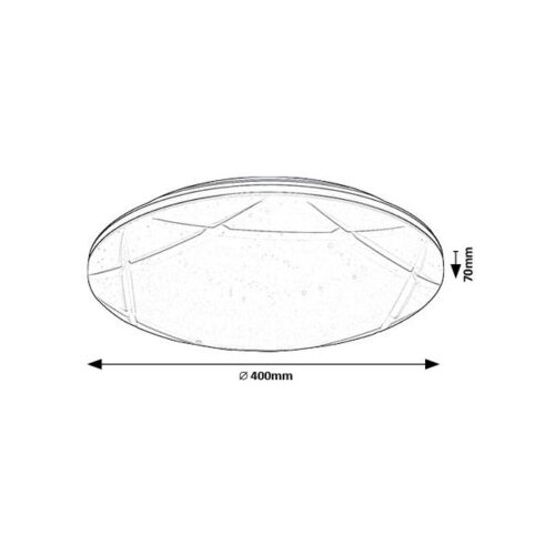 Rabalux plafonjera oswald srebrna 5066 Slike