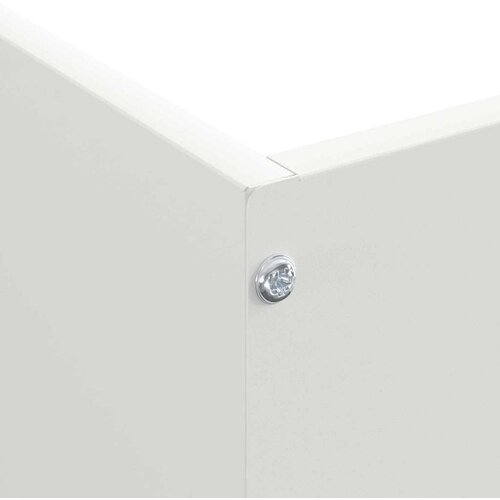  Ograda oko Travnjaka 6 pcs Bijelo 50 x 50 x 13 cm Čelik Slike