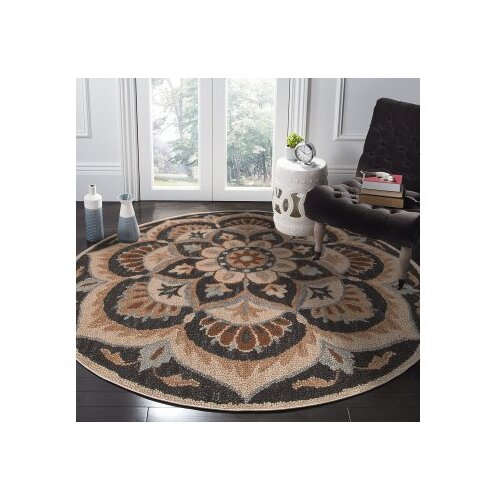 Conceptum Hypnose Woopamuk490 okrugli tepih u braon boji sa printom (599HFT5104) 100 x 100 Cene