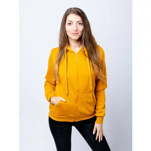 Glano Women's hoodie - mustard