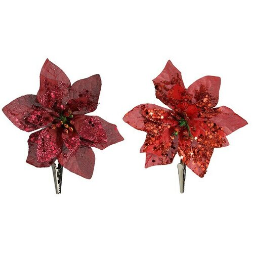  umjetni cvijet božićna zvijezda (d x v: 12 x 10 mm, crvena) Slike