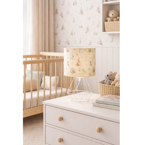  Dečija stona lampa KIDS ROOM 1xE27/60W/230V prečnik 18 cm sa životinjicama Slike