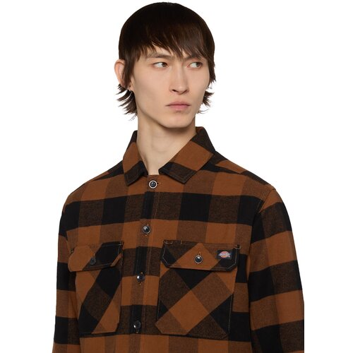Dickies Srajca &amp;#039;SACRAMENTO&amp;#039; kostanj rjava / črna Slike