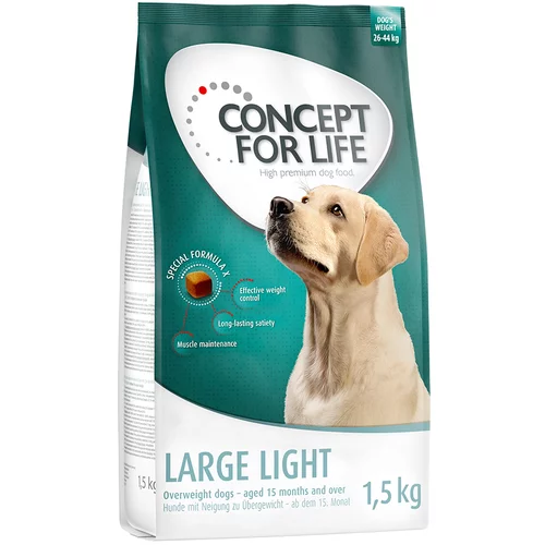 Concept for Life Snižena cijena! 1 kg / 1,5 kg hrana za pse - Large Light (1,5 kg)