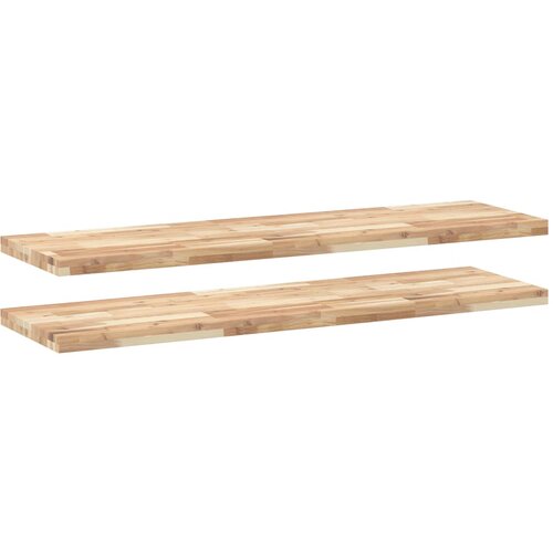 Maison Chic 2 kosi Viseče police - Stenske Police 140x40x4 cm neobdelan trden akacijev les, (21793942) Cene