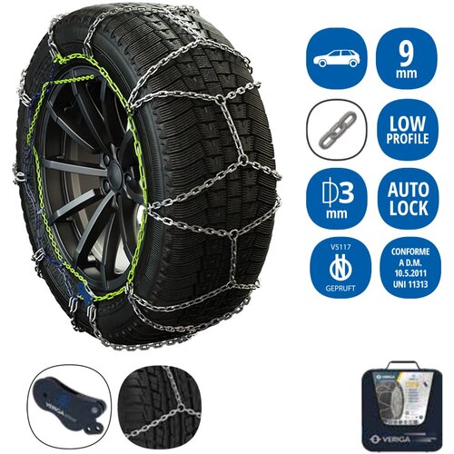  Verige za sneg PRO COMPACT 9-110 (9 mm, ročno zatezanje) Cene