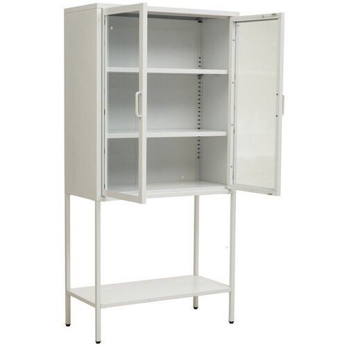 Premier Housewares Bela jeklena vitrina 75x150x35 cm Acier &amp;ndash; Slike