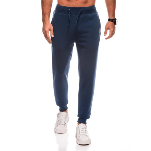 Edoti Men&amp;#039;s BASIC uniform jogger sweatpants - navy blue Slike