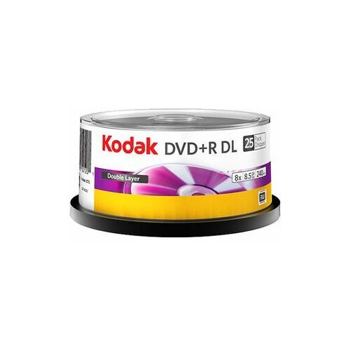 Kodak dvd+r 8.5GB dl 8x, 25 kom na štapu, 6 u kutiji 3936193 Slike