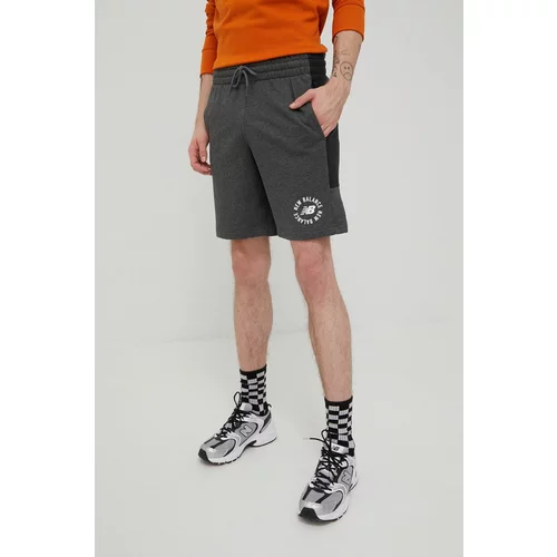 New Balance Kratke hlače za muškarce, boja: siva