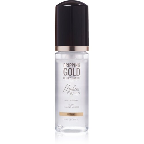 Dripping Gold Luxury Tanning Hydra Whip prozirna pjena za samotamnjenje za tijelo i lice nijansa Medium 150 ml Cijene