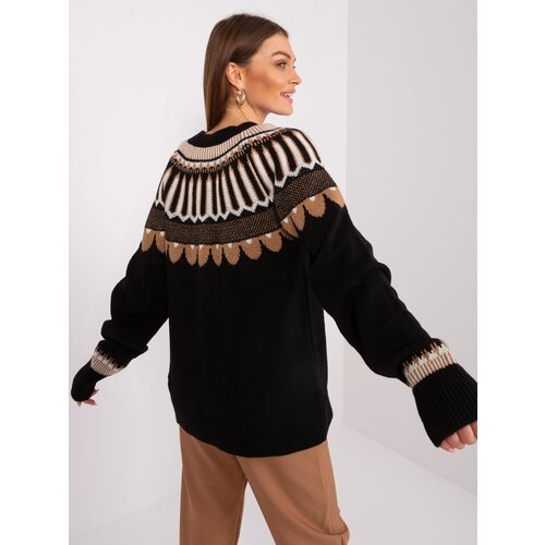RUE PARIS Sweater-LC-SW-0342.06X-Black Slike