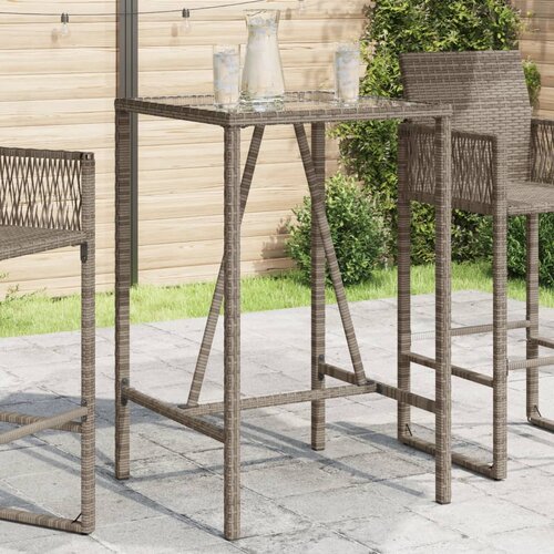  barski stol sivi 70 x 70 x 110 cm od poliratana Cene