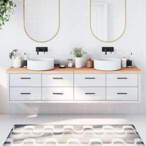  Kopalniški pult 220x50x(2-4) cm neobdelan trden les Cene