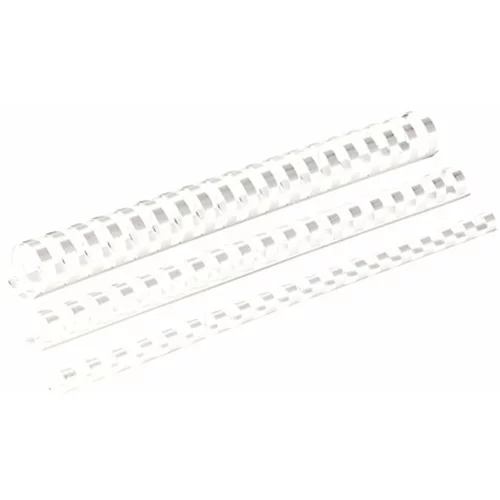 Fellowes Plastične špirale, 8 mm, bele, 25 kosov