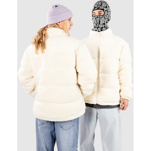 Urban Classics Fabric Mix Teddy Puffer Jacket whitesand Slike