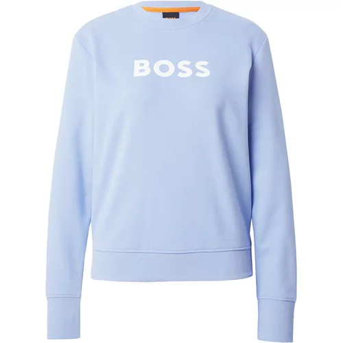 Boss Sweater majica 'Ela' svijetloplava / bijela