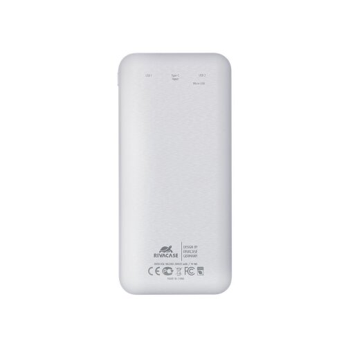 Rivacase zunanja baterija powerbank 20.000 mAh VA2280 z LCD-jem bel Slike