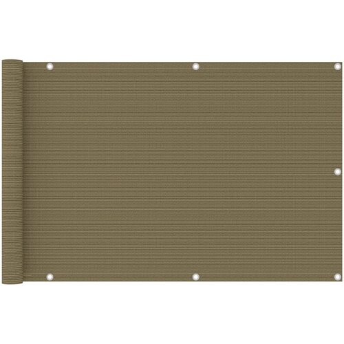 Balkonski zastor smeđe-sivi 90 x 400 cm HDPE Cene