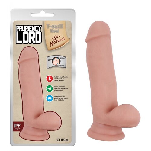  Dildo Pruriency Lord, 17.5cm, Boja kože Slike