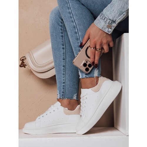 DStreet Sportowe sneakersy damskie DOMINI beżowe Slike