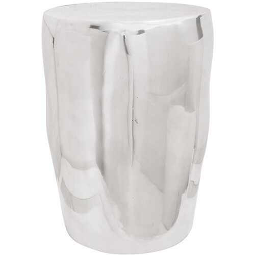 VidaXL Stolica Siva Aluminij 33 x 33 x 45 cm Stilski izgled Slike