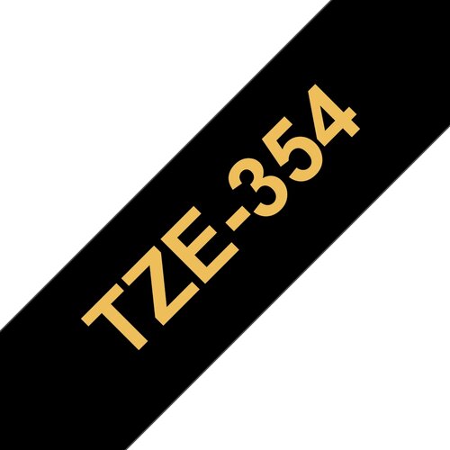 Brother Tze-354 združljiv laminirani trak - 24 mm x 8 metrov zlat/črn, (21404790) Cene